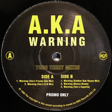 Load image into Gallery viewer, A.K.A* : Warning (Todd Terry Mixes) (12&quot;, Promo)
