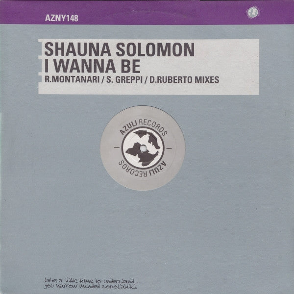 Shauna Solomon : I Wanna Be (12