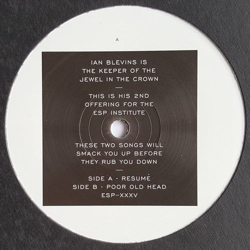 Ian Blevins : Resumé / Poor Old Head  (12