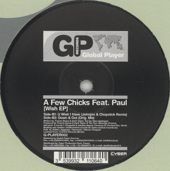 A Few Chicks Feat. Paul (128) : Wish EP (12