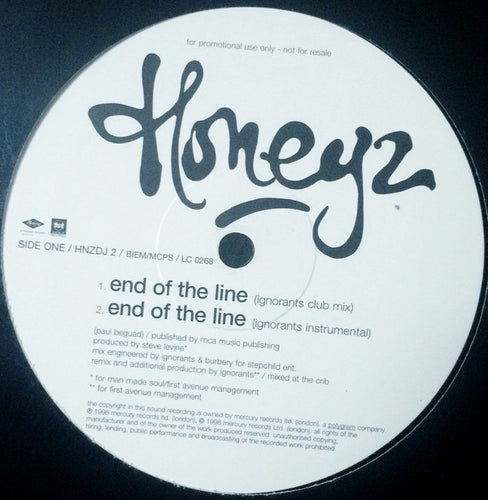 Honeyz : End Of The Line (12