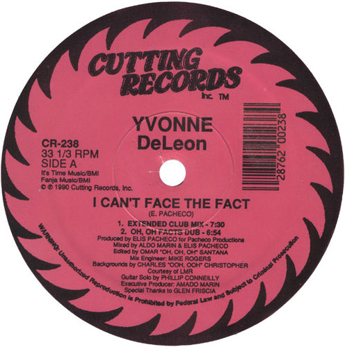 Yvonne DeLeon : I Can't Face The Fact (12