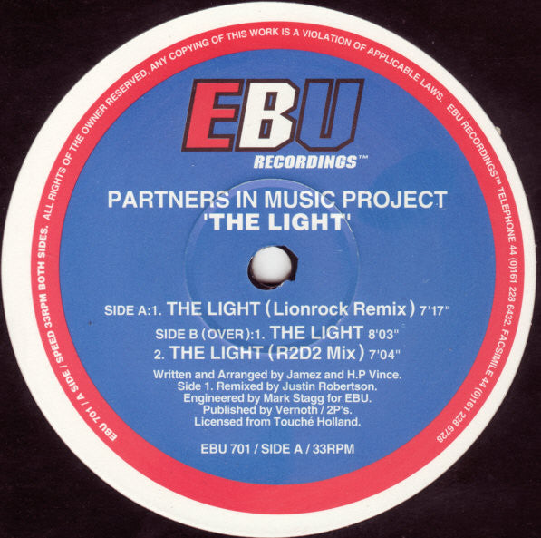 Partners In Music Project* : The Light (12