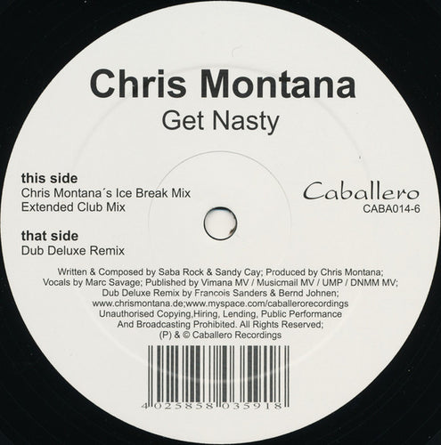 Chris Montana : Get Nasty (12