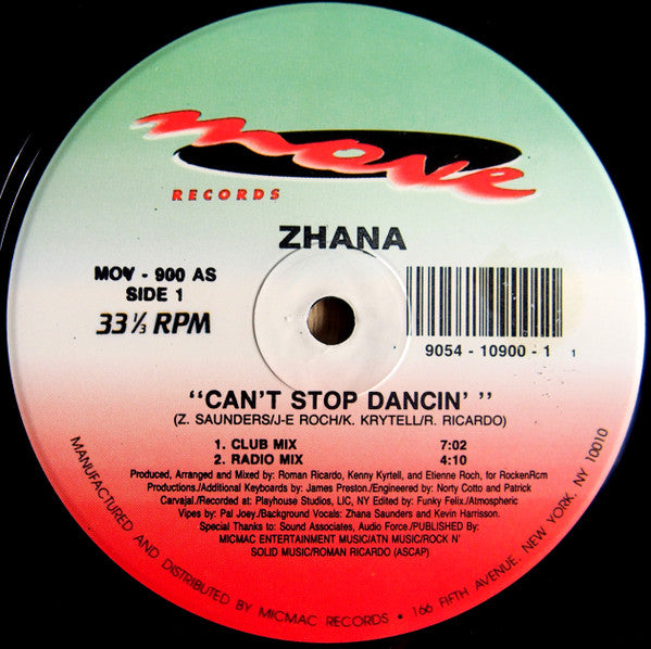 Zhana* : Can't Stop Dancin' (12