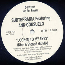 Load image into Gallery viewer, Subterrania Featuring Ann Consuelo : Look Into My Eyes (2x12&quot;, Ltd, Promo)
