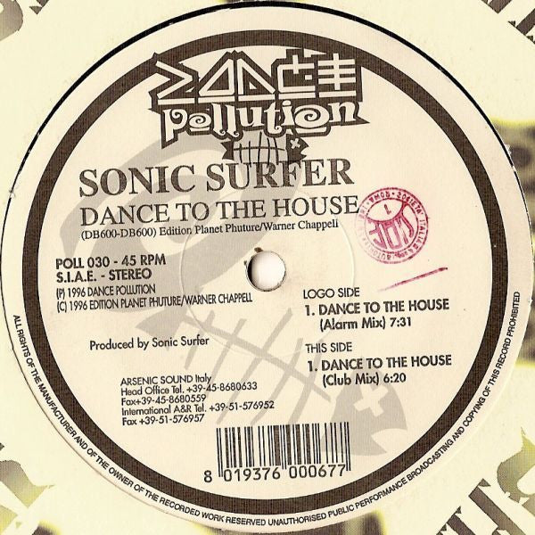 Sonic Surfer : Dance To The House (12