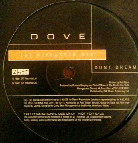 Dove (4) : Don't Dream (12