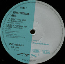 Load image into Gallery viewer, Emotional Vibe : Don&#39;t You Like To Dance (12&quot;)
