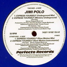 Load image into Gallery viewer, Jimi Polo : Express Yourself (12&quot;, Promo)

