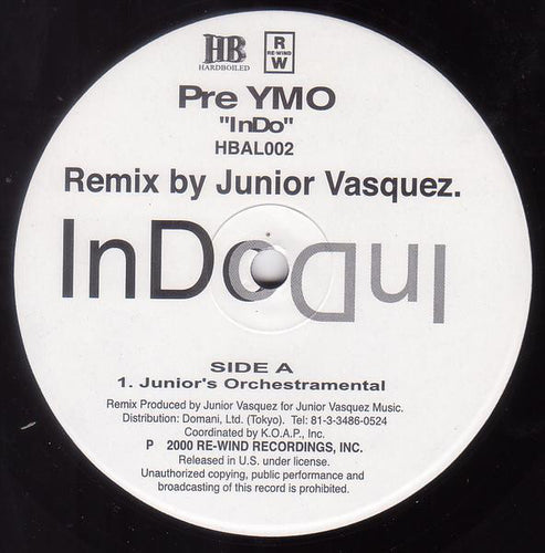 Pre YMO : InDo (12
