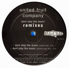 Load image into Gallery viewer, United Fruit Company : Don&#39;t Stop The Music (Remixes) (12&quot;)
