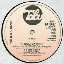 Load image into Gallery viewer, The S.O.S. Band : Break Up (Remix) (12&quot;, Single)
