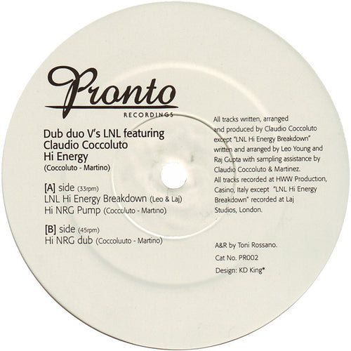The Dub Duo V's LNL featuring Claudio Coccoluto : Hi Energy (12