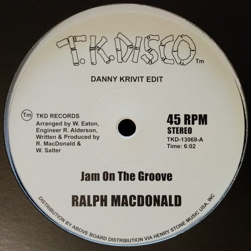 Ralph MacDonald / Foxy : Jam On The Groove (Danny Krivit Edit) / Get Off Your Aaah And Dance (Danny Krivit Edit) (12
