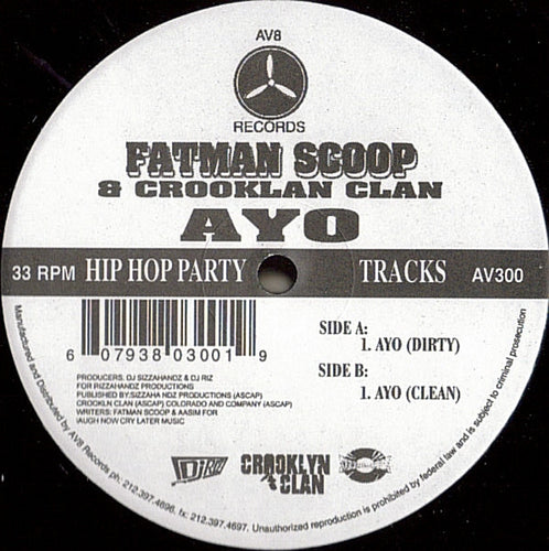 Fatman Scoop & Crooklyn Clan : Ayo (12