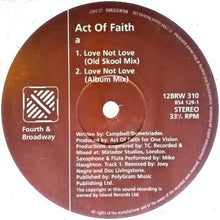 Load image into Gallery viewer, Act Of Faith : Love Not Love (12&quot;, Single)
